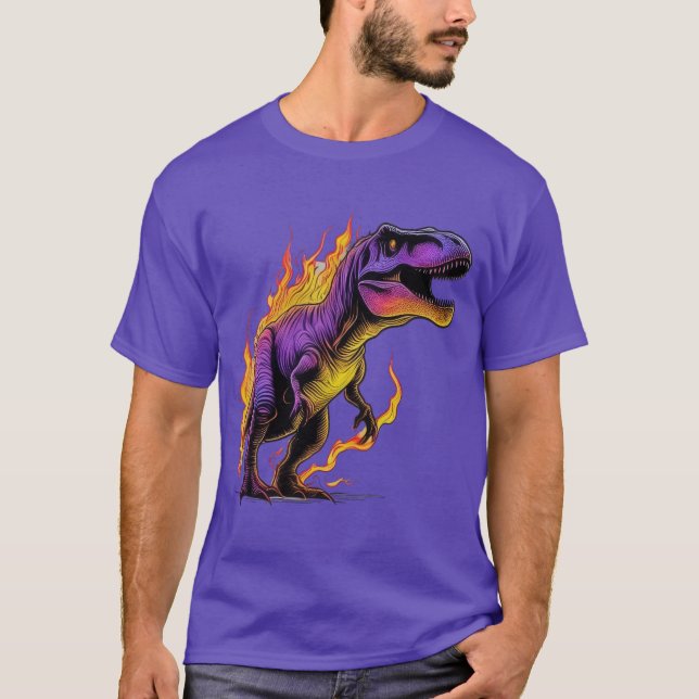 Fierce Inferno T-Rex T Shirt (Framsida)