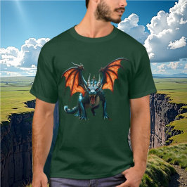 Fierce Iridescent Dragon Tshirt T Shirt