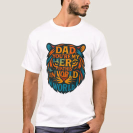 Fierce Kärlek: Hero Pappa Tiger Head Typography T Shirt
