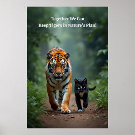 Fierce Kattdjur Friends on the Prowl Poster