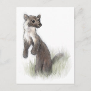 Fierce Little Gräs Marten Vykort