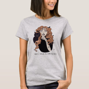 Fierce Magic Emdriven Woman Witch T Shirt