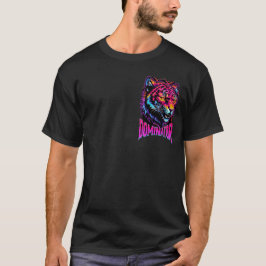 Fierce Neon Jaguar Head Illustration med Dominato T Shirt
