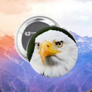 Fierce Örn Head Patriotic Button Knapp