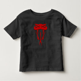 Fierce Red Snake Ansikte Småbarn Bra Jersey T-Shir T Shirt