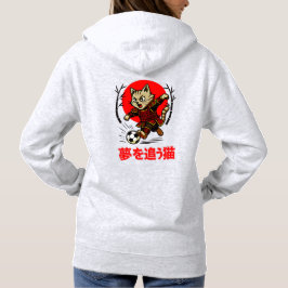 Fierce Samurai Cat Gift for Anime Fans & Soccer T Shirt