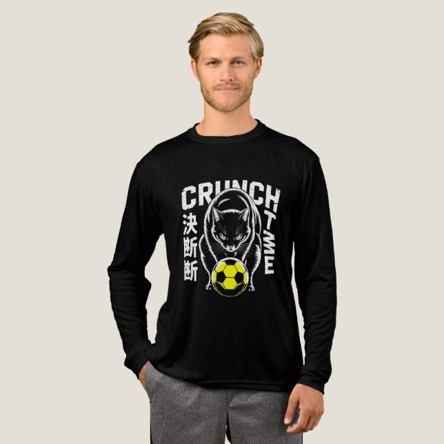Fierce Soccer Cat - For Cat Lovers & Athletes T Shirt (Hel framsida)