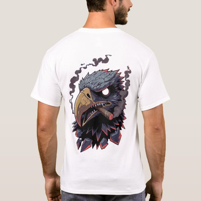 Fierce Stone Eagle Mascot T Shirt (Baksida)