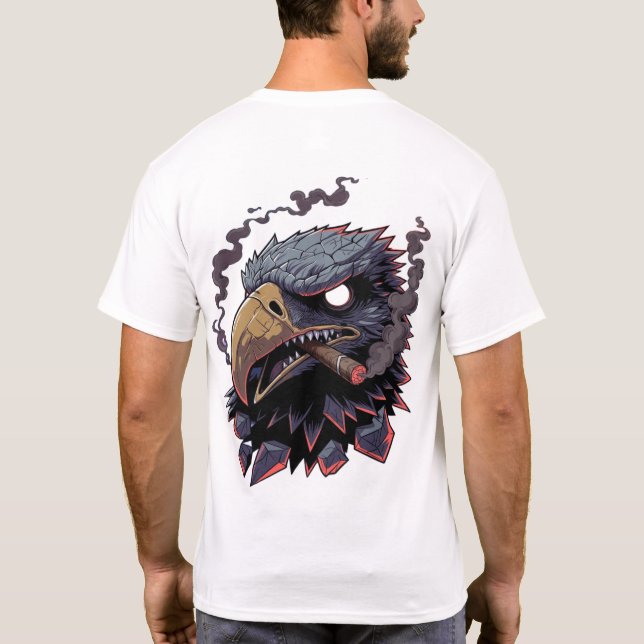 Fierce Stone Eagle Mascot T Shirt (Baksida)