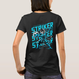 Fierce Striker Cat Samurai - Women’s Soccer Fan T Shirt