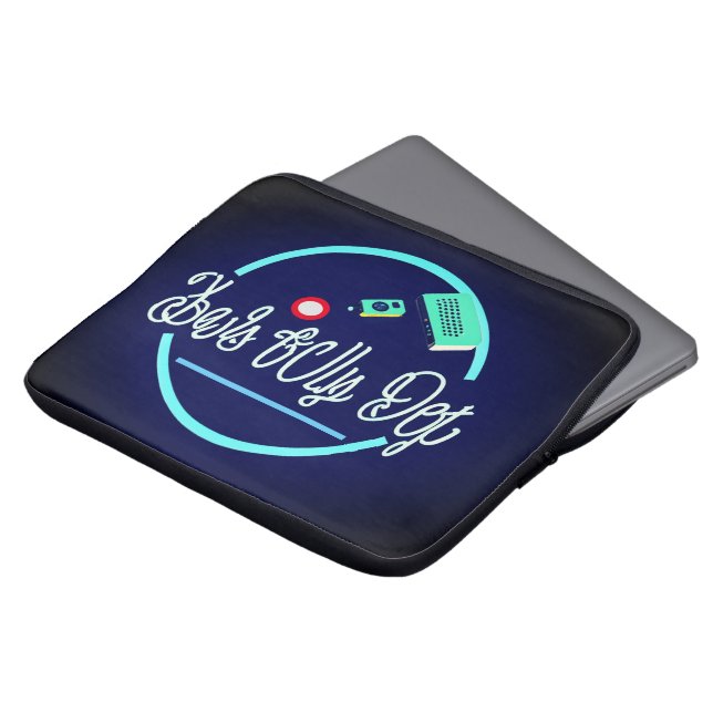 Fierce Technology Man's Best Friend Art - Laptop Fodral (Framsida topp)