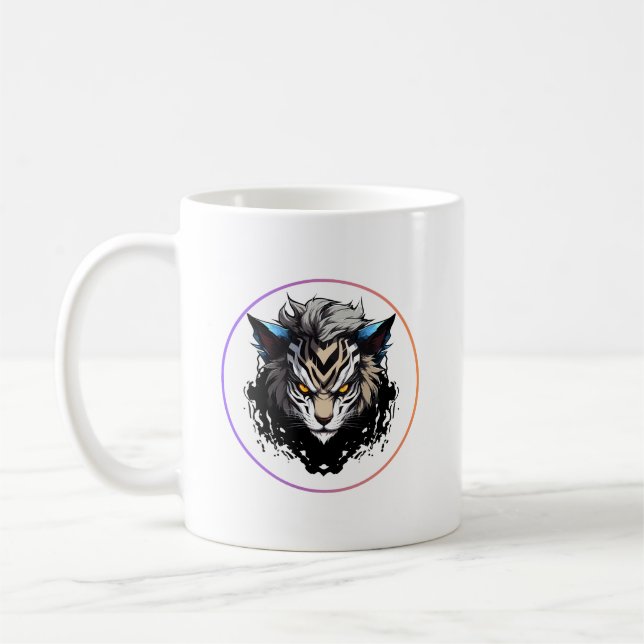Fierce Tiger Anime Kaffemugg (Vänster)