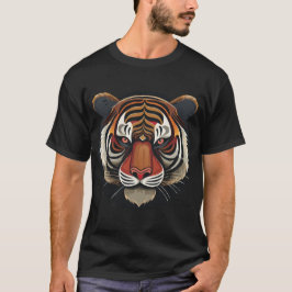 Fierce Tiger Ansikte T Shirt