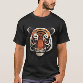 Fierce Tiger Ansikte T Shirt