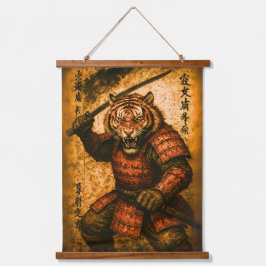 Fierce Tiger Samurai Warrior - Japanska Bläck Stil
