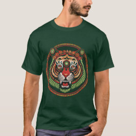 Fierce Tribal Tiger Ansikte T Shirt