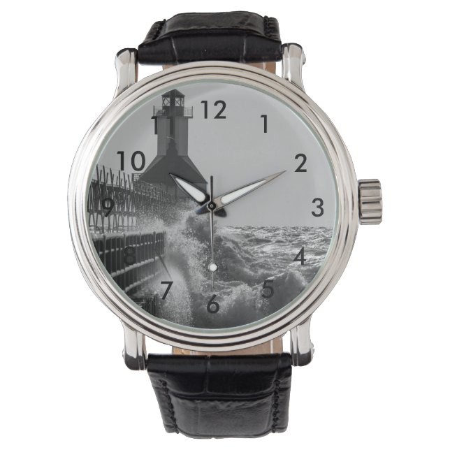 Fierce Vågar vid St Joseph Grayscale Armbandsur (Framsida)