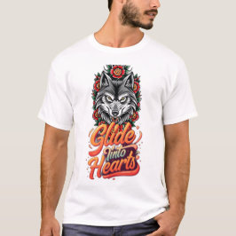 Fierce Varg Head Traditional Tatto Stil T Shirt