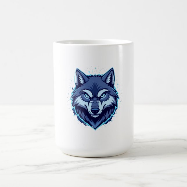Fierce Wolf – Symbol of Strength and Freedom Kaffemugg (Center)