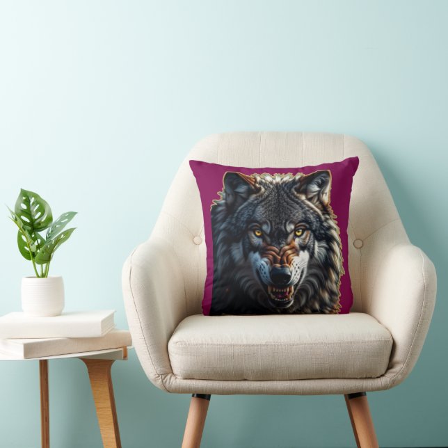 Fierce Wolf – Symbol of Strength and Freedom Kudde (Stol)
