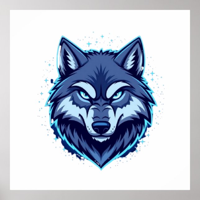 Fierce Wolf – Symbol of Strength and Freedom Poster (Framsidan)