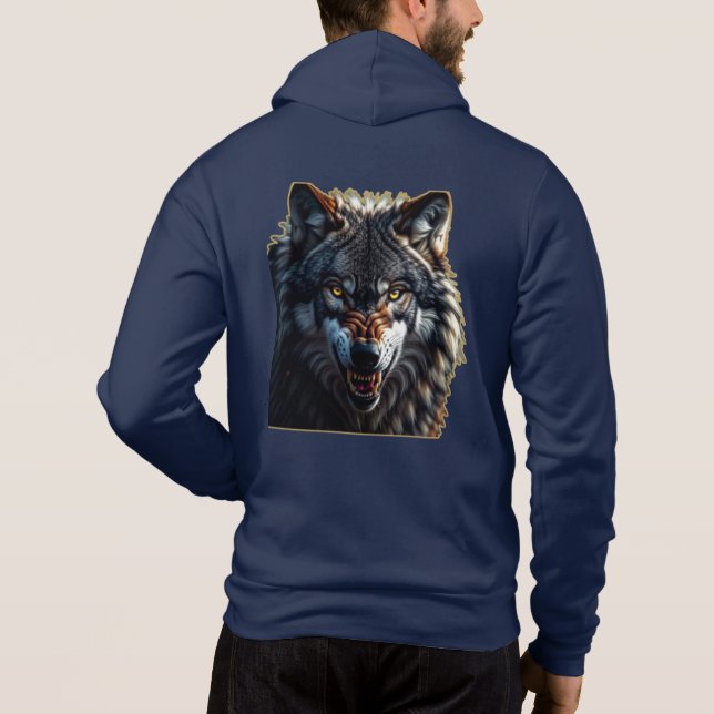 Fierce Wolf – Symbol of Strength and Freedom T Shirt (Baksida)