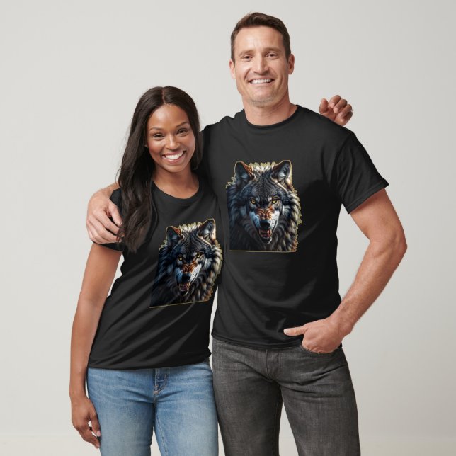 Fierce Wolf – Symbol of Strength and Freedom T Shirt (Unisex)