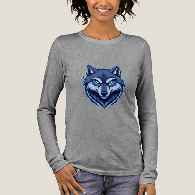 Fierce Wolf – Symbol of Strength and Freedom T Shirt (Framsida)