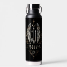 Fiercely Free Minimalistisk Silhuett Tumbler