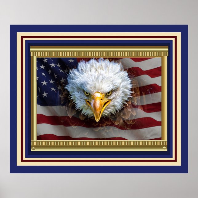 Fiercely Patriotic Eagle Poster (Framsidan)
