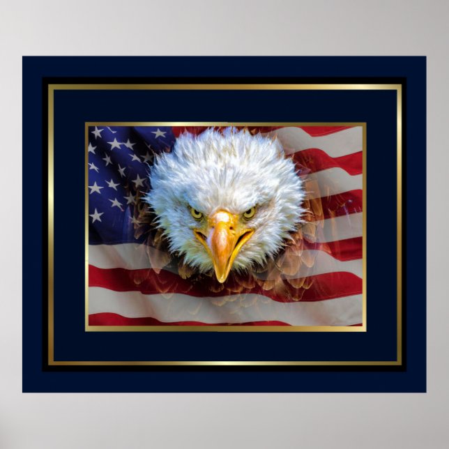 Fiercely Patriotic Eagle Poster (Framsidan)