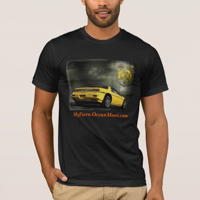 Fiero gula Notchback II T-shirt (Framsida)