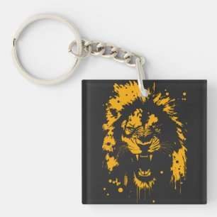 Fierös lejon stänk art