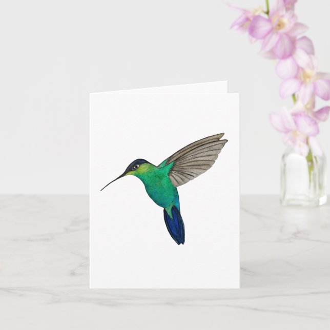 Fiertros Hummingbird Kort (Orkide)