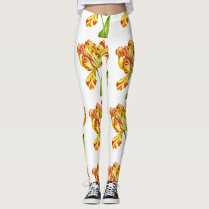 Fiertulpaner på baljväxter leggings