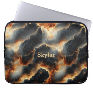 Fiery Abstrakt Lava Marble Laptop sleeve - Persona