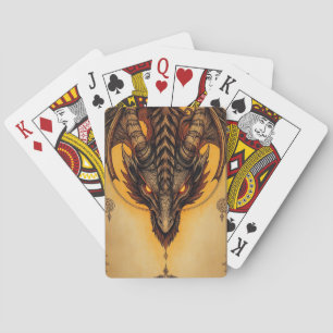 Fiery Ancient Dragon Mystical Fantasy Casinokort