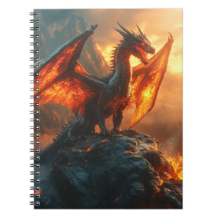 Fiery Arg Dragon Anteckningsbok