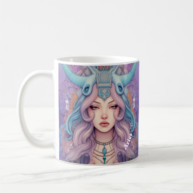 Fiery Aries Zodiac Mugg (Vänster)