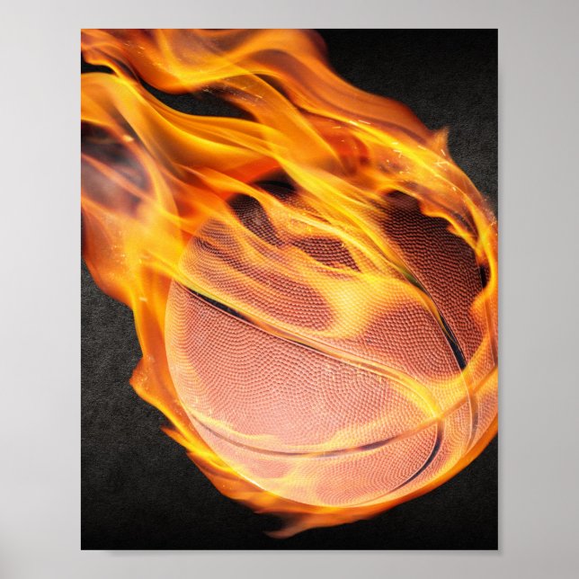 Fiery Basketball Poster (Framsidan)