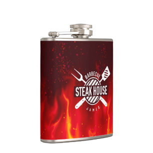Fiery BBQ-kolv - Anpassningsbar Steak House Stil Fickplunta