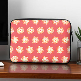 Fiery Bright kaleidoscope Mönster Boho Stil Laptop Fodral