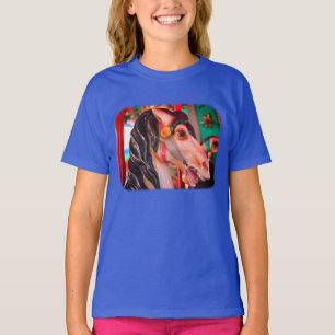 Fiery Carousel Horse T Shirt