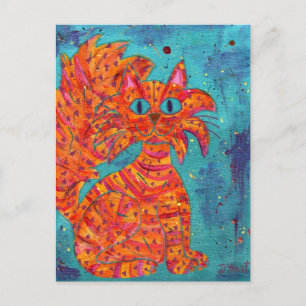 Fiery Cat on Turcos Vykort