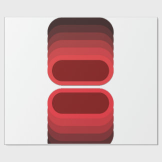 Fiery Contrast: Red & Black Luxe Presentpapper