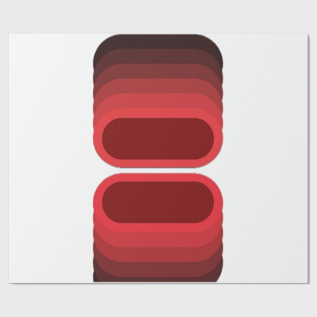 Fiery Contrast: Red & Black Luxe Presentpapper (Platt)