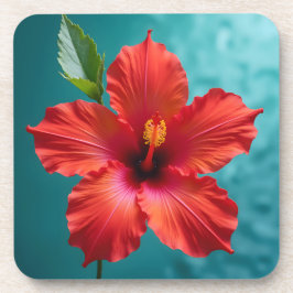 Fiery Crimson Hibiscus Underlägg