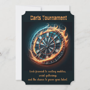 Fiery Dartboard med Bullseye Explosion