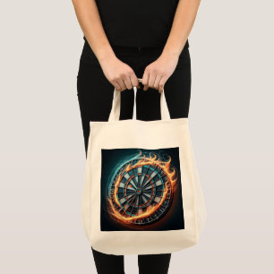Fiery Dartboard med Bullseye Explosion Tygkasse