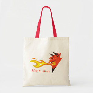 Fiery Djävulen Head "Hett to shop" Tygkasse